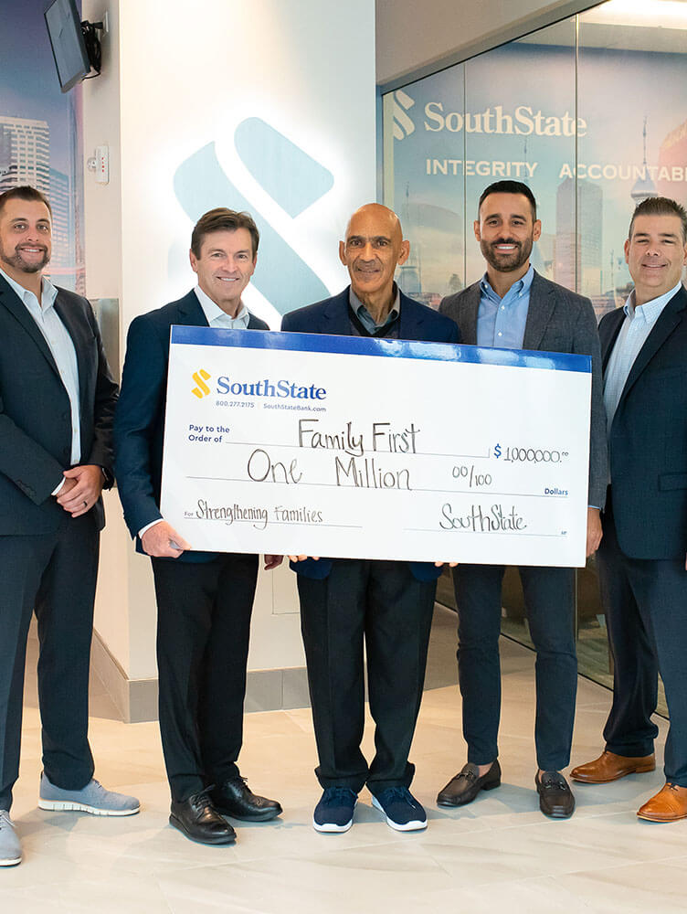 Thumbnail for SouthState Donates $1 million to Non-Profit Family First to Strengthen Families