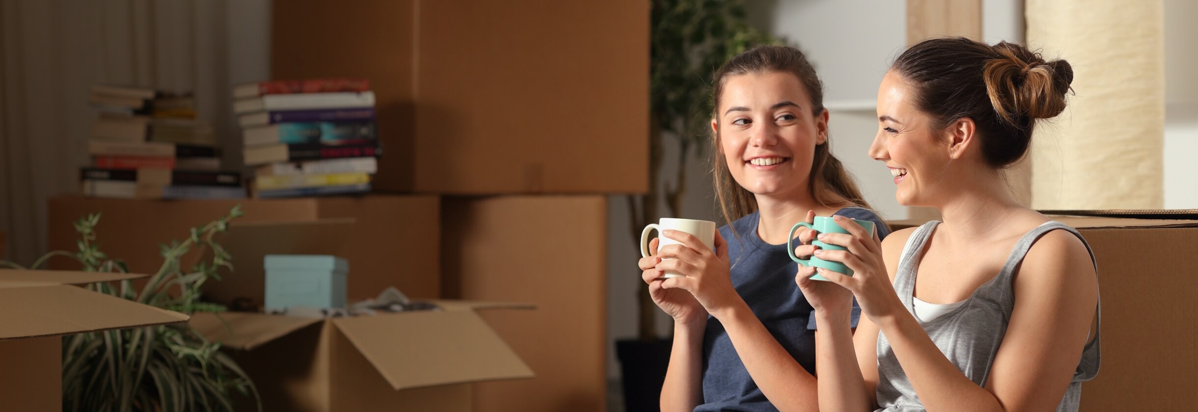 young woman moving and getting a fresh start on life