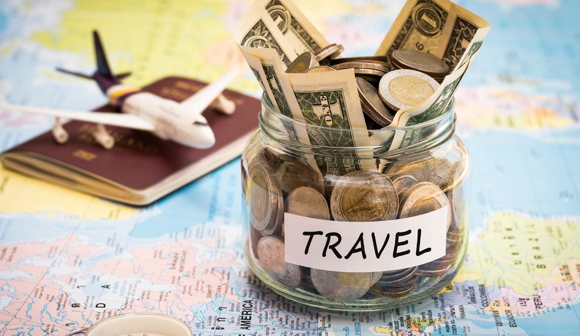 Travel savings jar