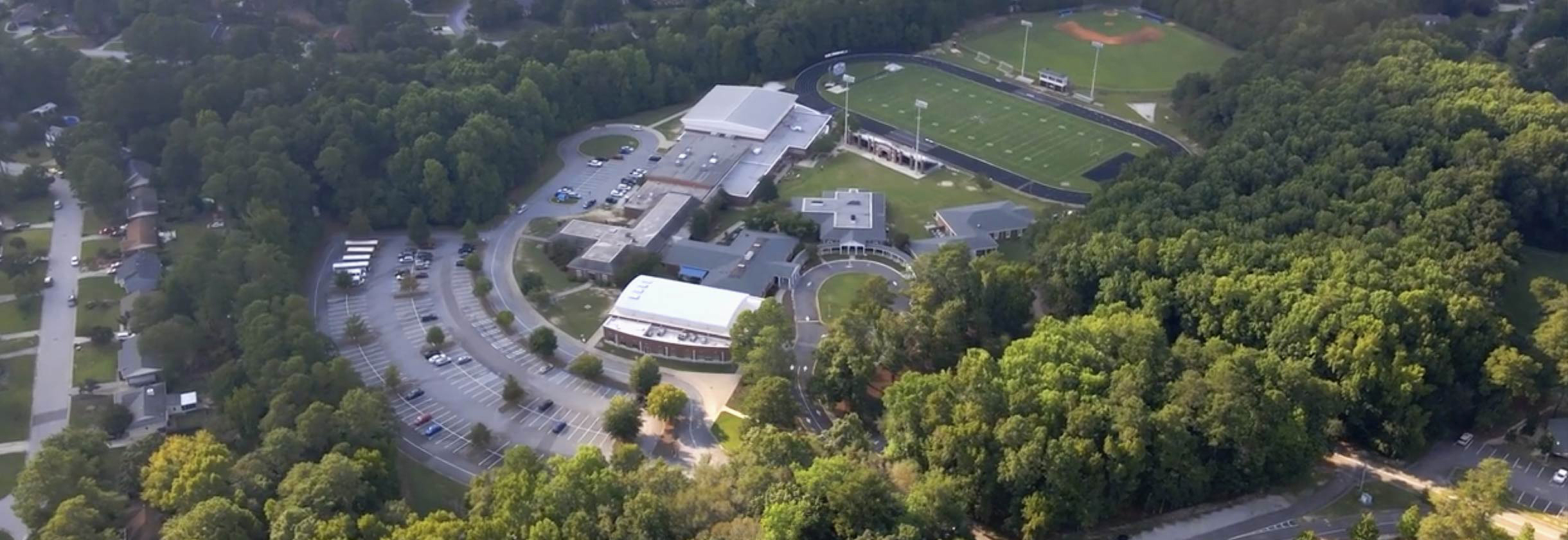 Aerial view of Augusta Prep School