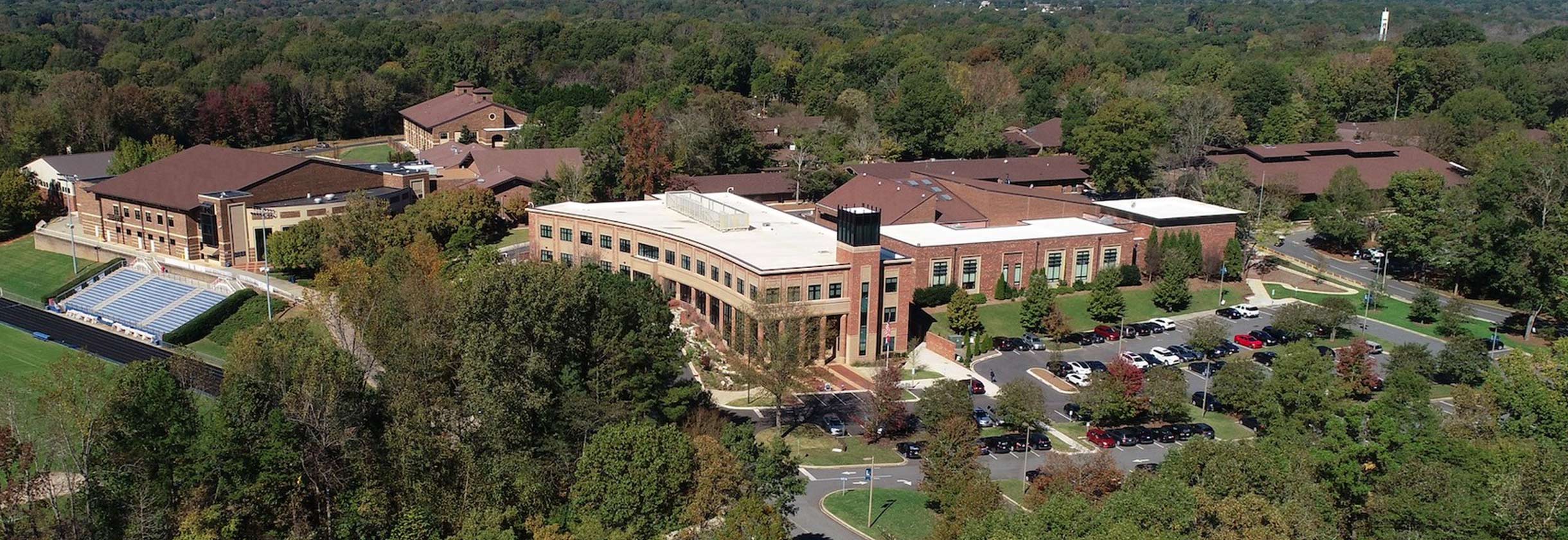 Aerial view of Charlotte Latin Schools Inc
