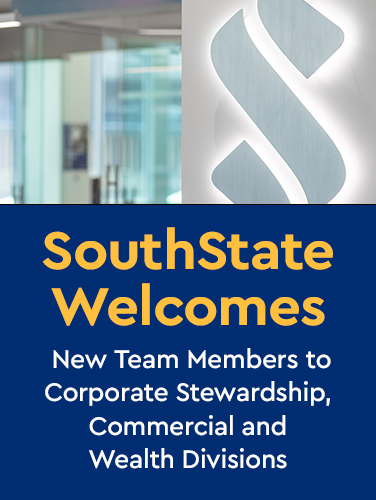 Thumbnail for SouthState Welcomes New Team Members to Corporate Stewardship, Commercial and Wealth Divisions